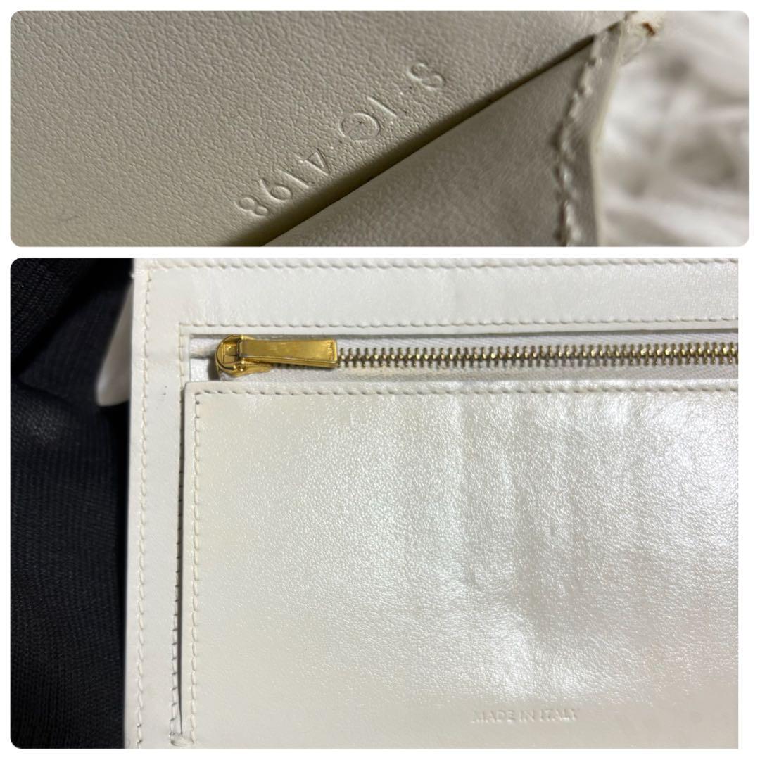 ✨美品✨セリーヌ 折り財布 ストラップウォレット マルチファンクション 金ロゴ