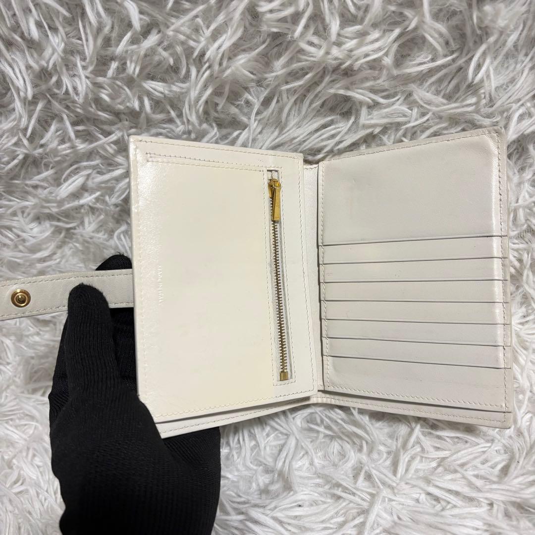 ✨美品✨セリーヌ 折り財布 ストラップウォレット マルチファンクション 金ロゴ