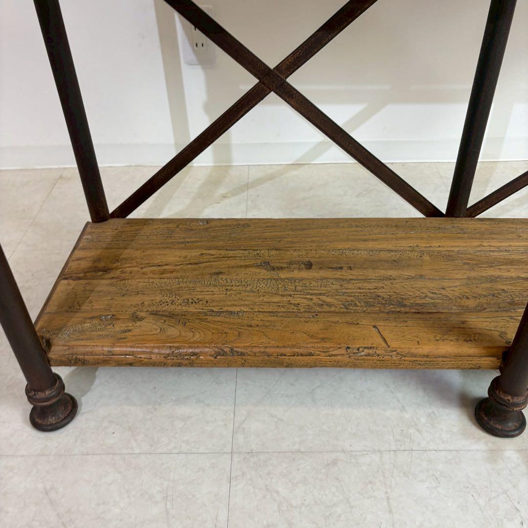 古材　コンソールテーブル　カントリースタイル　アンティーク調