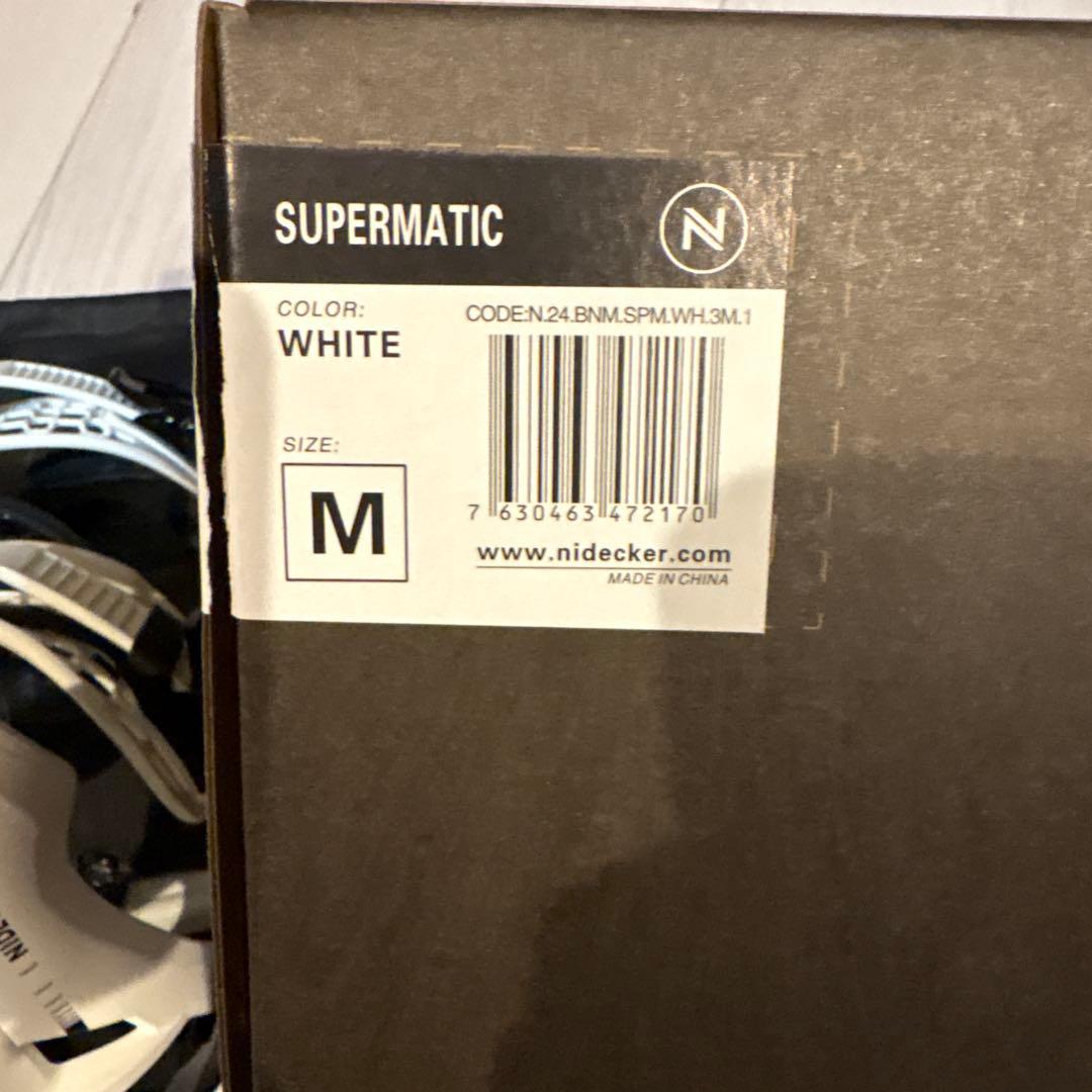 NIDECKER SUPERMATIC Mサイズ ホワイト/スーパーマチック