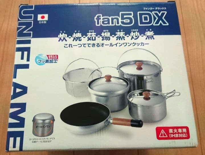 新品未使用 UNIFLAME fan5 DX ユニフレーム キャンプ 炊事 鍋