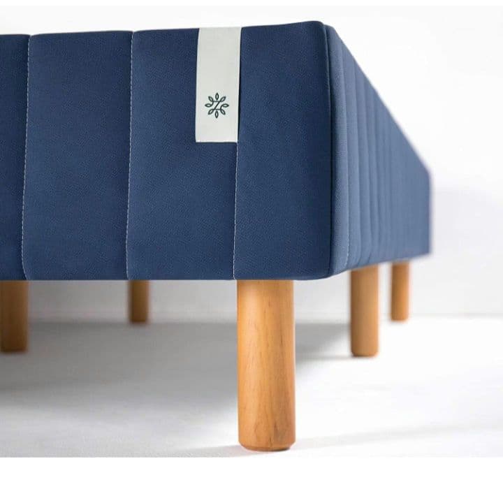 KS3　ZINUS　布張り　ベッドフレーム　シングル　ネイビー　Y