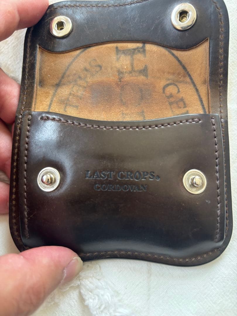 ☆ラストクロップス タング☆シェルコードバン☆スタンプ有り☆ダークコニャック