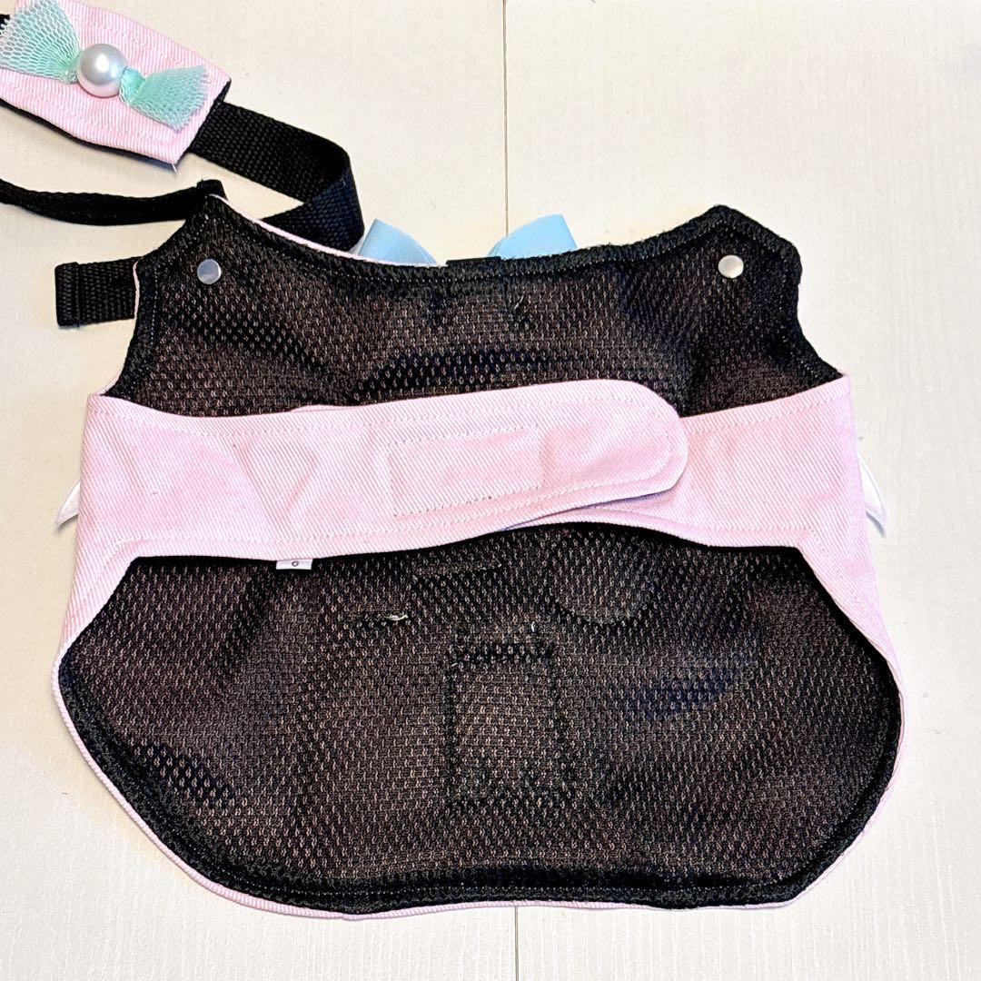 犬用ハーネス 調整可能 リード ベスト ハーネス ピンク かわいい XXL