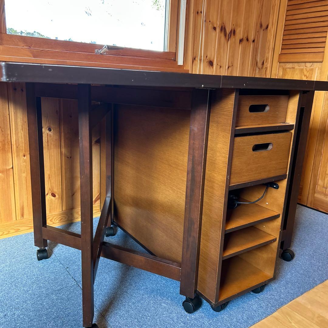 カタログハウス　高橋昌子　ソーイングデスク 折り畳み式　通販生活