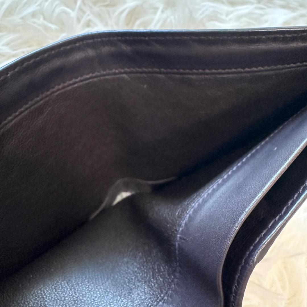 美品✨ボッテガヴェネタ イントレチャート 二つ折り財布 レザー ブラウン