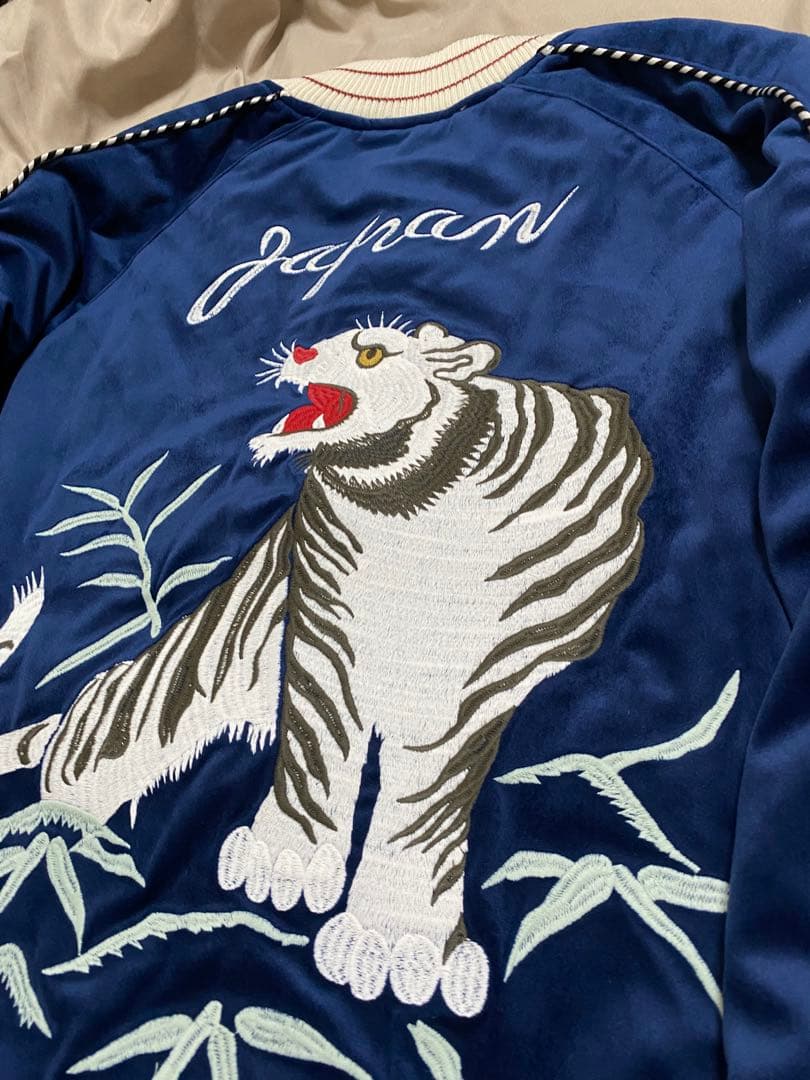 HOUSTON 未使用近い スカジャン 日本限定　虎 別珍 unisex