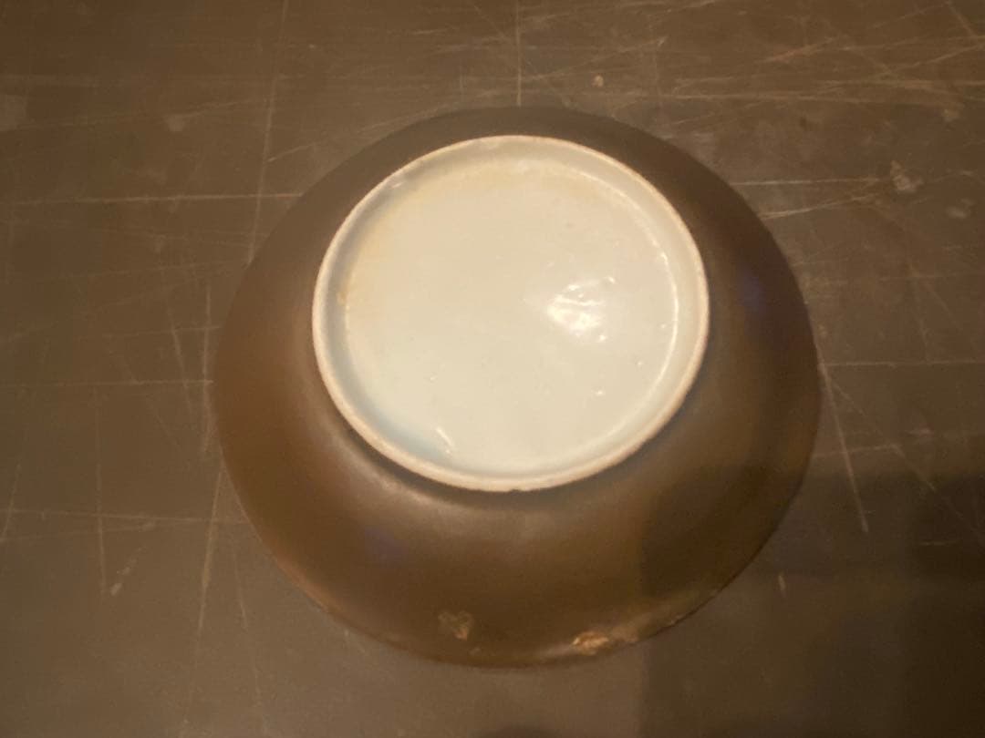 景徳鎮窯　染付絵皿　鑑賞台付 ・沈船品　ヴィンテージ　レア ・台湾茶器