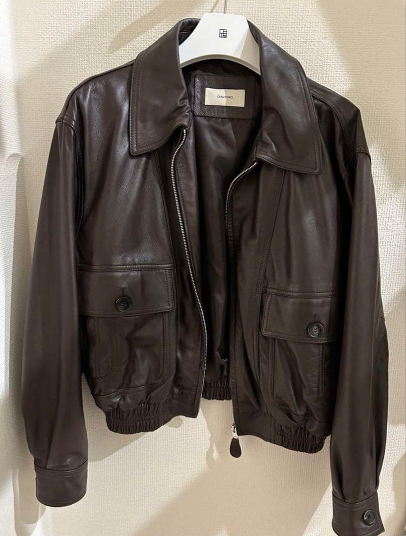 【ohotoro】 A2 lambskin jacket レザージャケット