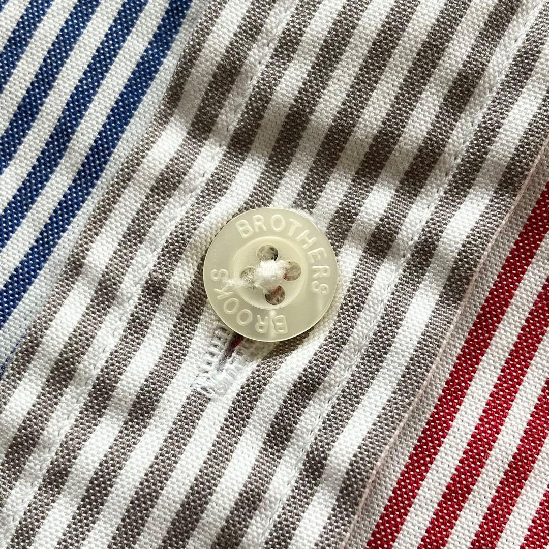 極美品 ブルックスブラザーズ クレイジーパターン ファンシャツ マルチカラー L