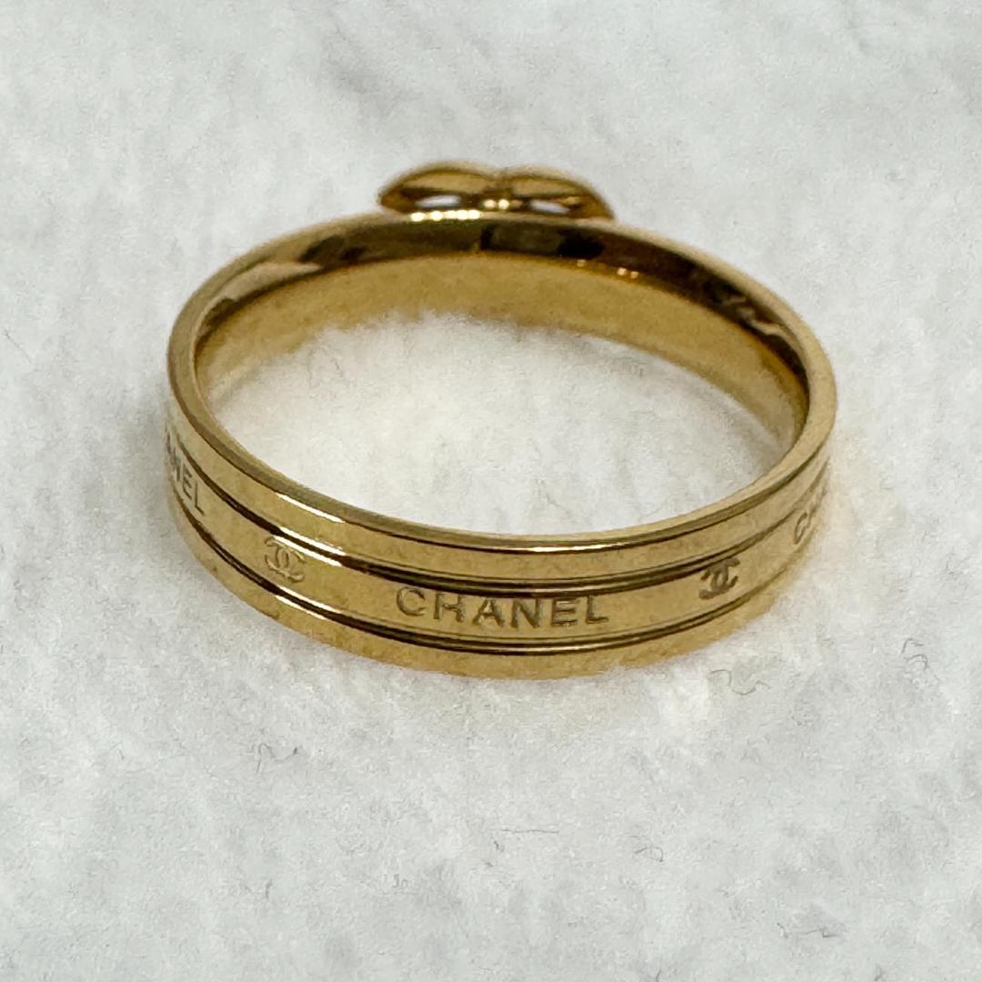 CHANEL ヴィンテージ ゴールド ダブルCロゴ リング