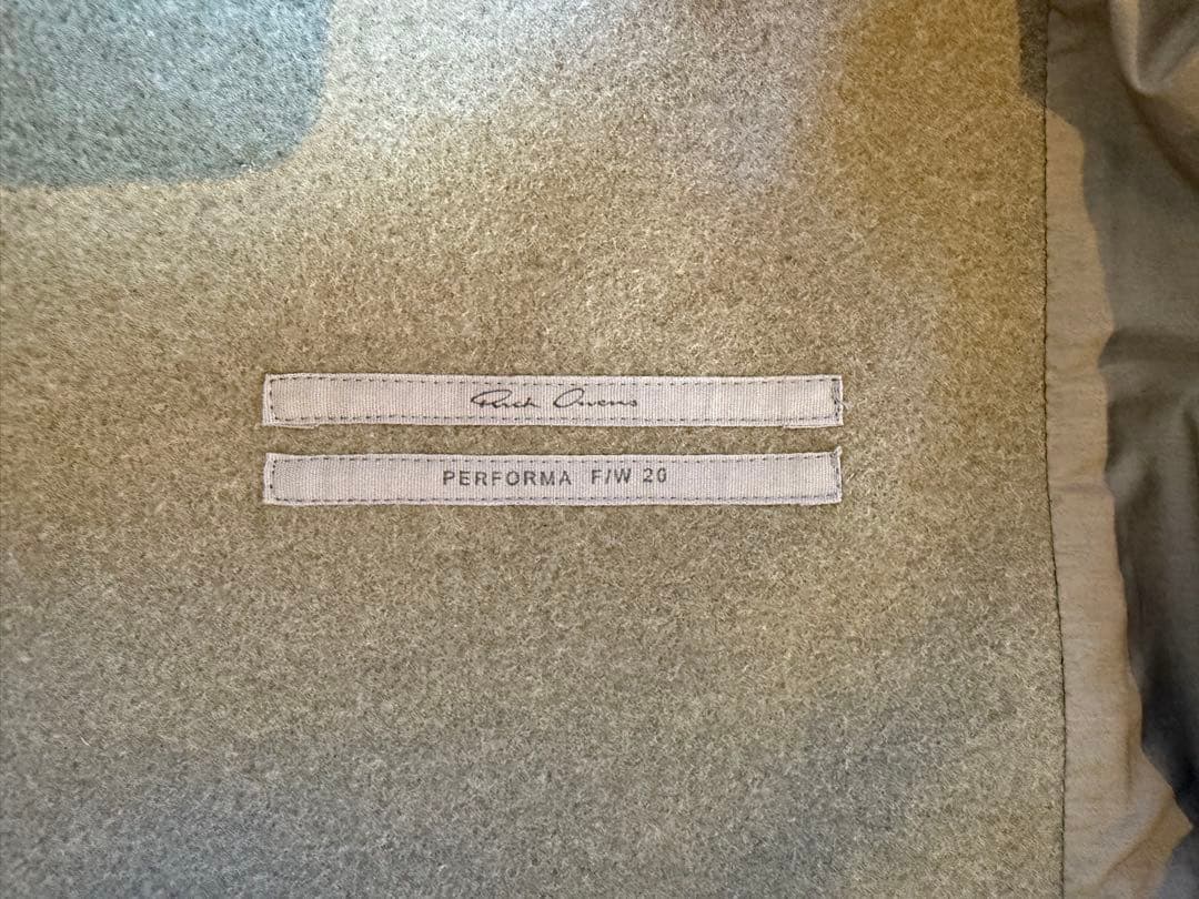 リックオウエンス RU20F3729-WM ウールシャツブルゾン IT46