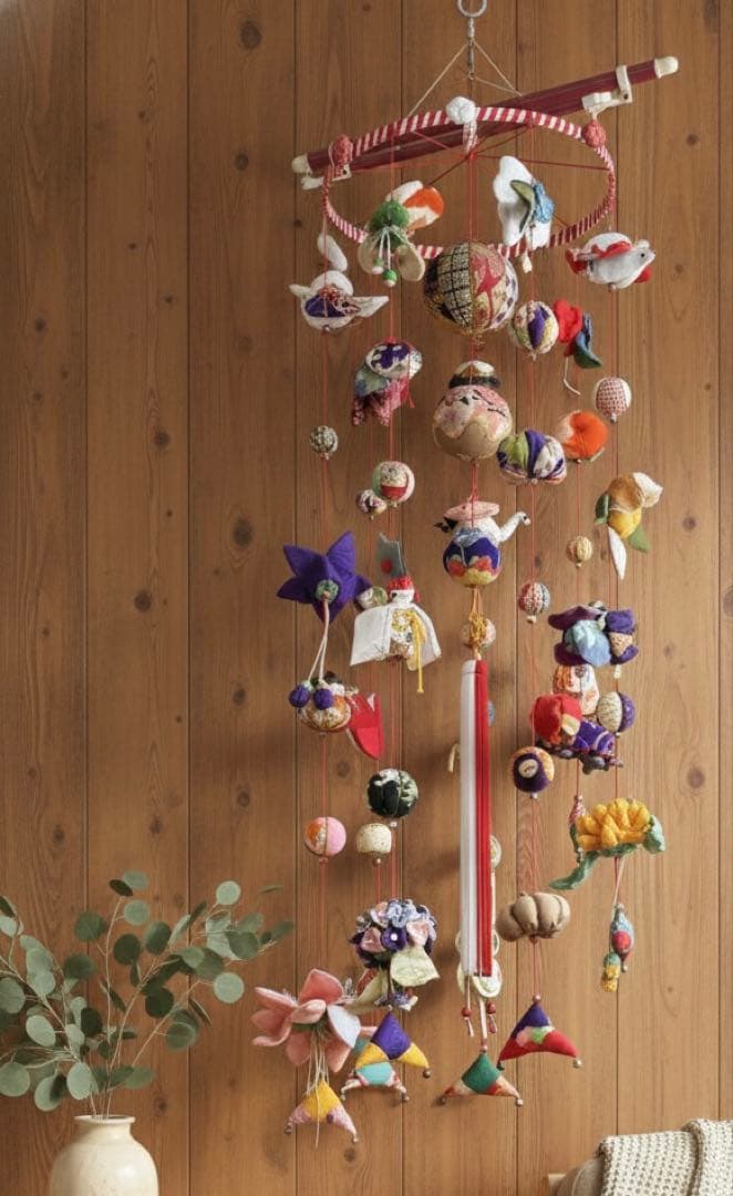 さげもん　雛飾り　お雛様　吊るし飾り　一点物　ハンドメイド　正絹　縮緬細工　鞠