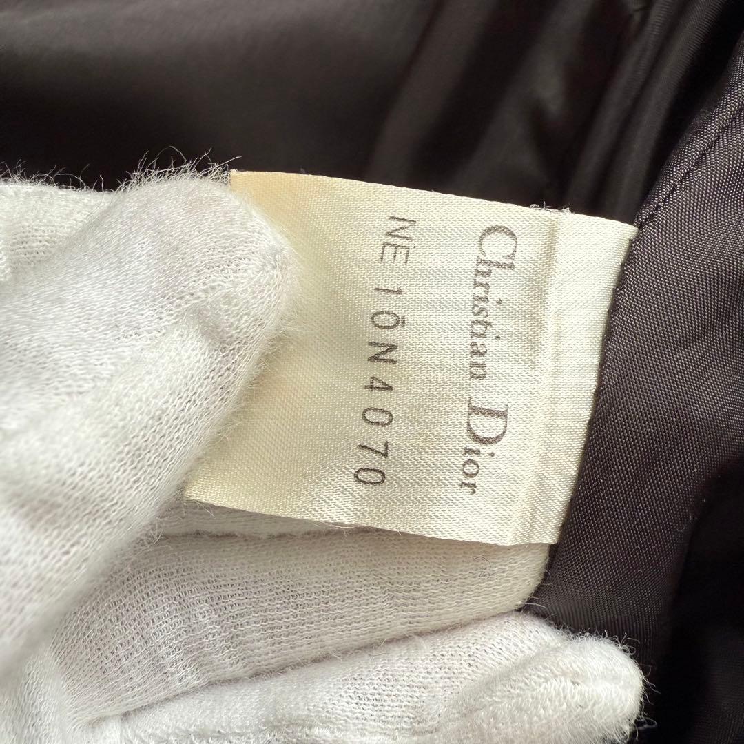 クリスチャンディオール　Miss Dior　コート　黒　プリーツ　金ボタン