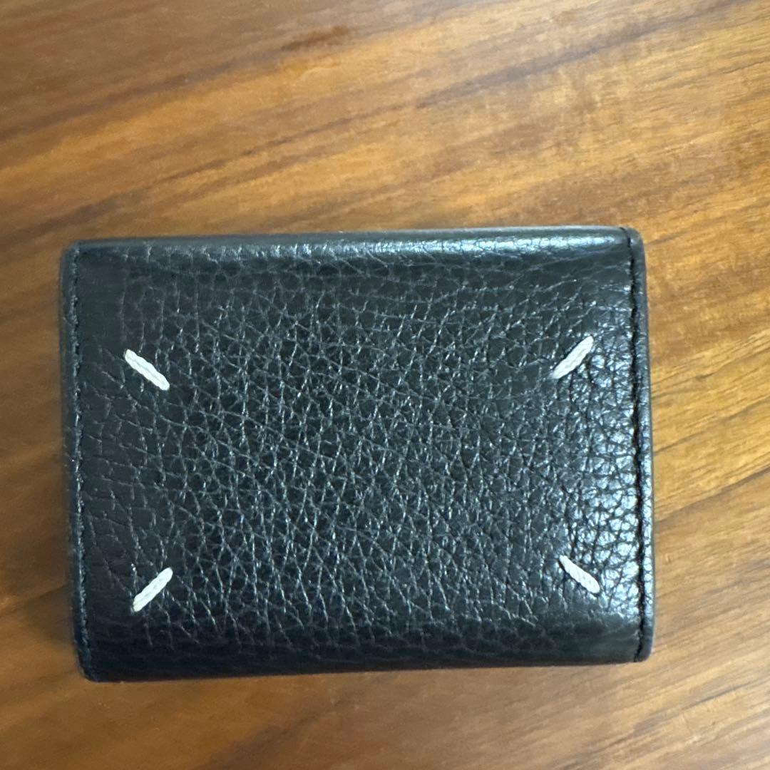 メゾンマルジェラMaisonMargiela三つ折りコンパクトウォレット財布黒