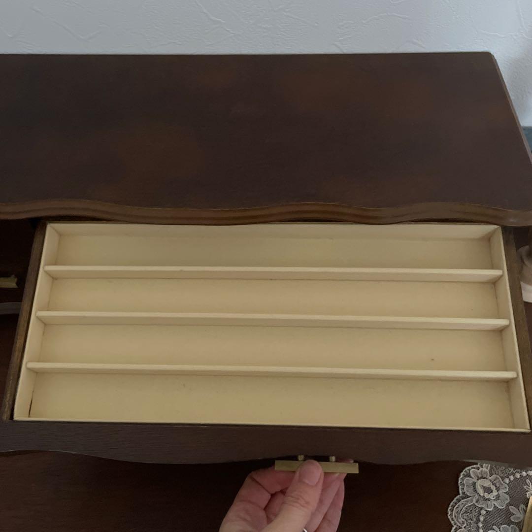 アンティーク　木製ジュエリーケース