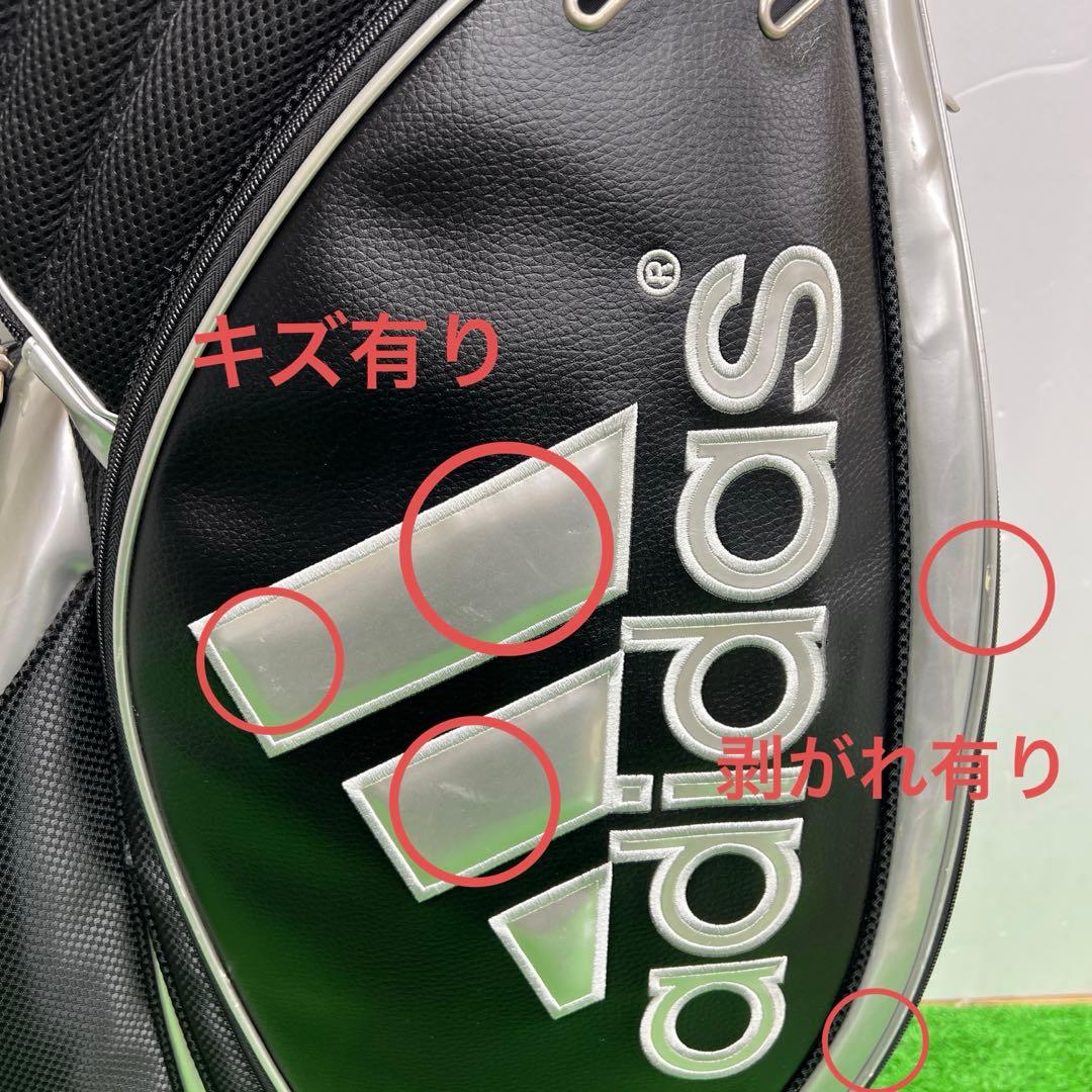 アディダス adidas ゴルフバッグ　8インチ　ブラック　メンズ　中古品