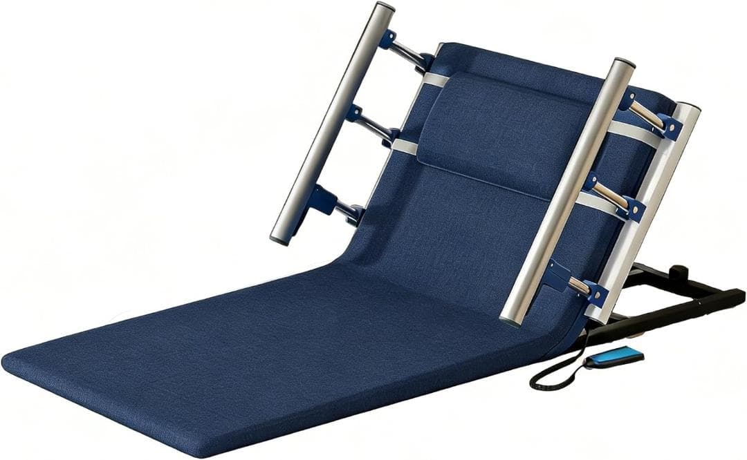 【新品】電動リクライニング 起き上がり補助ベッド 190cm 濃い青