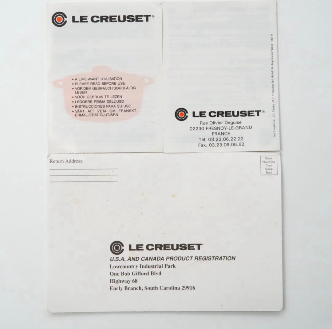 【新品】LE CREUSET　ココット ロンド オレンジ　24cm