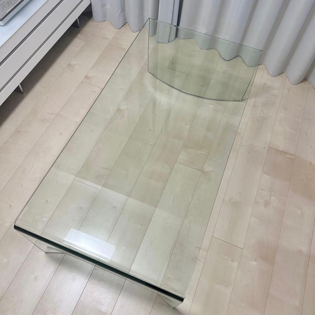 Francfranc フランフラン lavague ガラス コーヒーテーブル