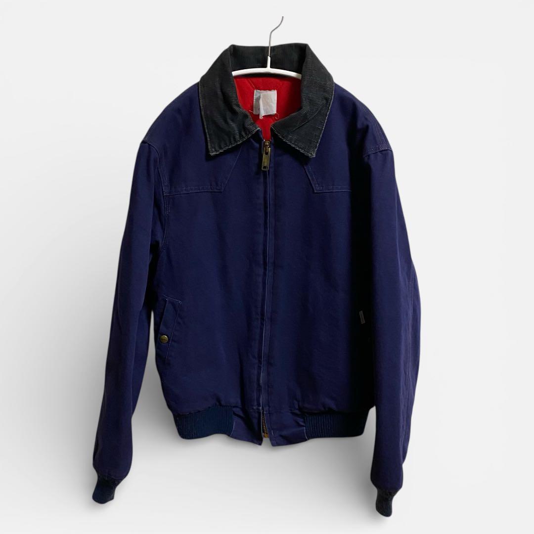 stussyネイビー　カーハート　USA製 サンタフェジャケット　ダック生地