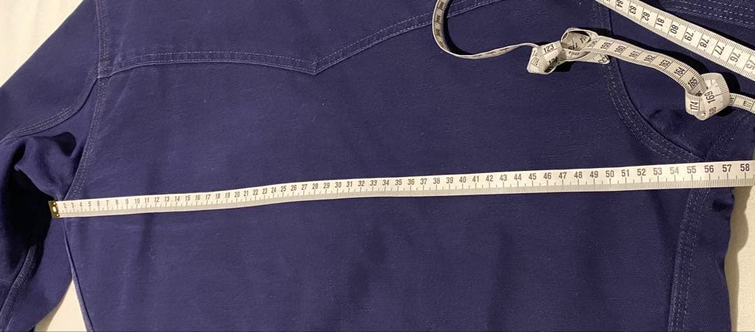 stussyネイビー　カーハート　USA製 サンタフェジャケット　ダック生地