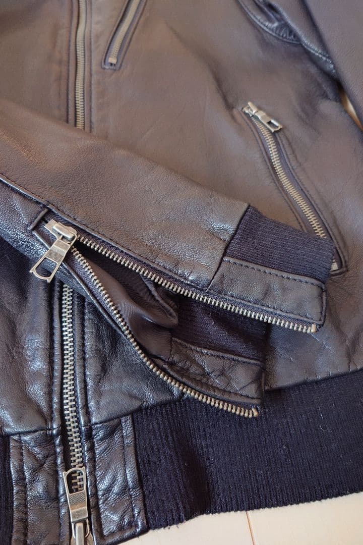 上野商会 本革 シングルライダース Lサイズ 山羊革