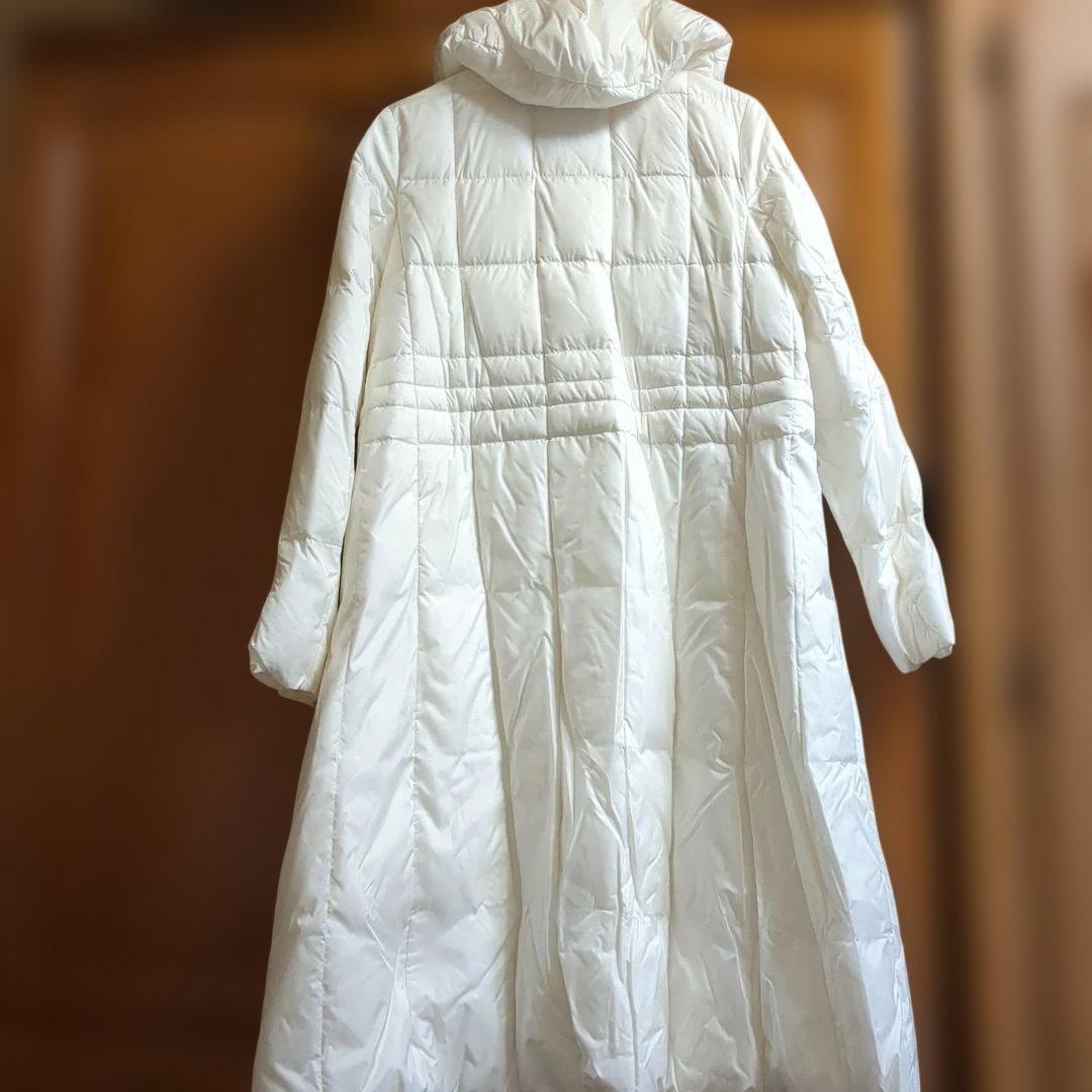Theory フード付きロングダウンジャケット S ホワイト