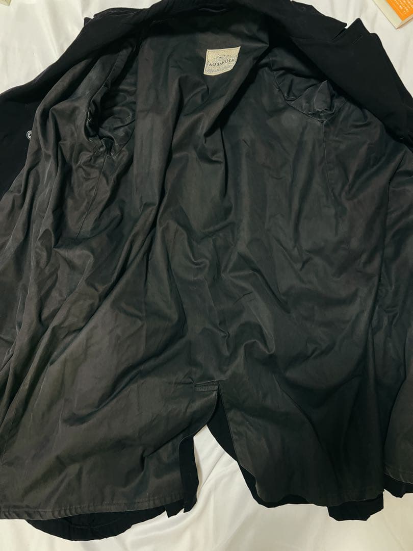 L*e様 40s 50s AQUAROCK レインコート ネイビー XL相当　イ
