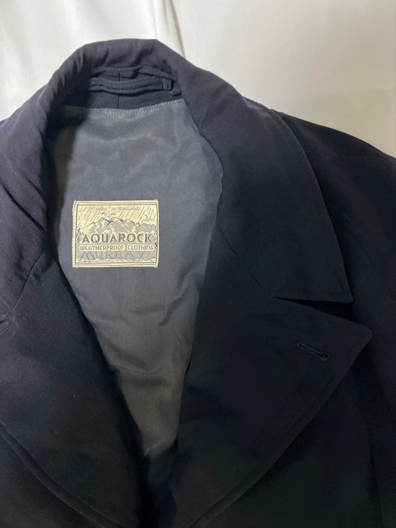 L*e様 40s 50s AQUAROCK レインコート ネイビー XL相当　イ