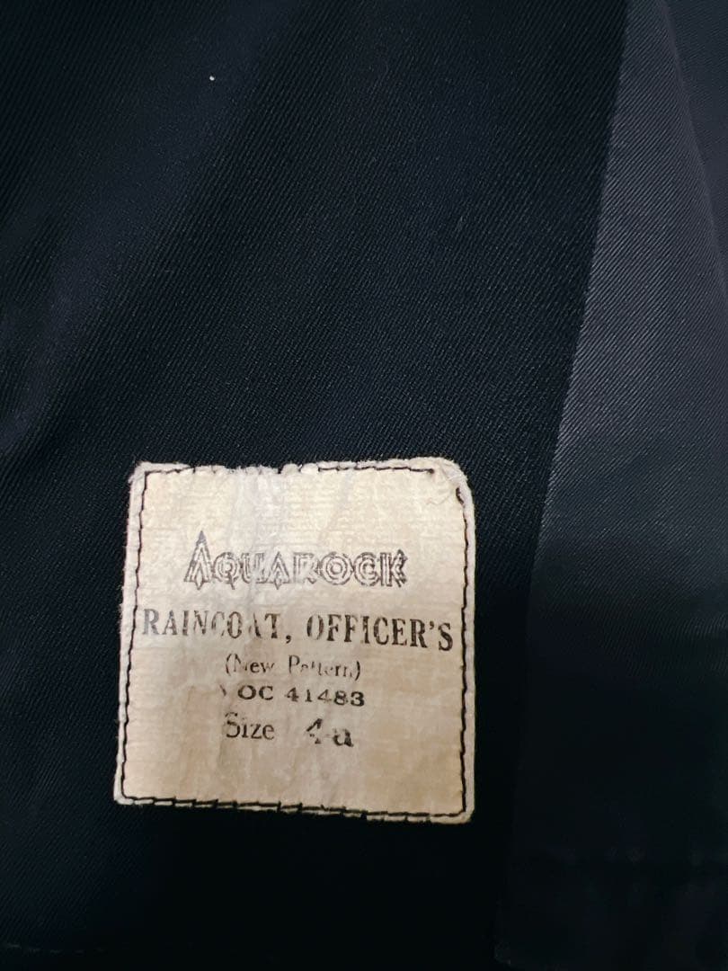 L*e様 40s 50s AQUAROCK レインコート ネイビー XL相当　イ