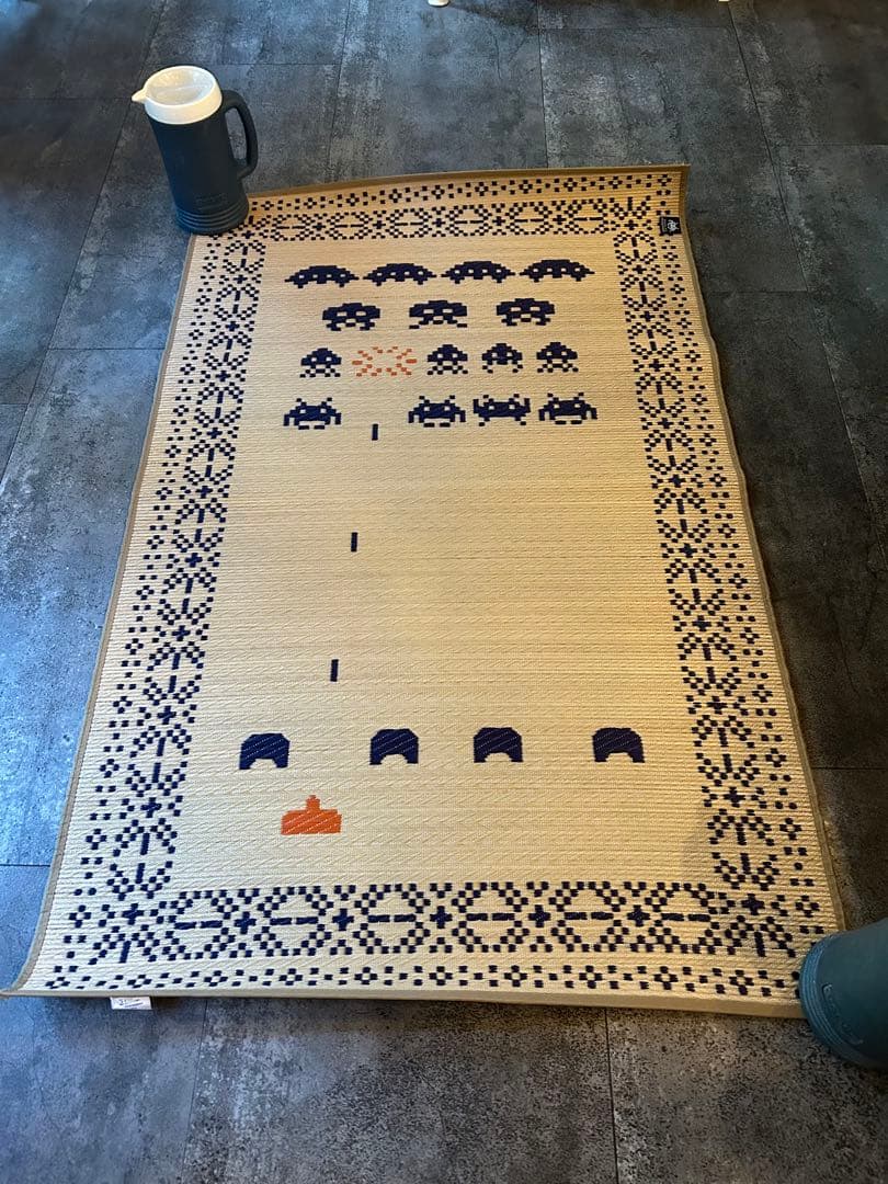 スペースインベーダー 国産い草インテリアマットTAITOオフィシャルフロアマット