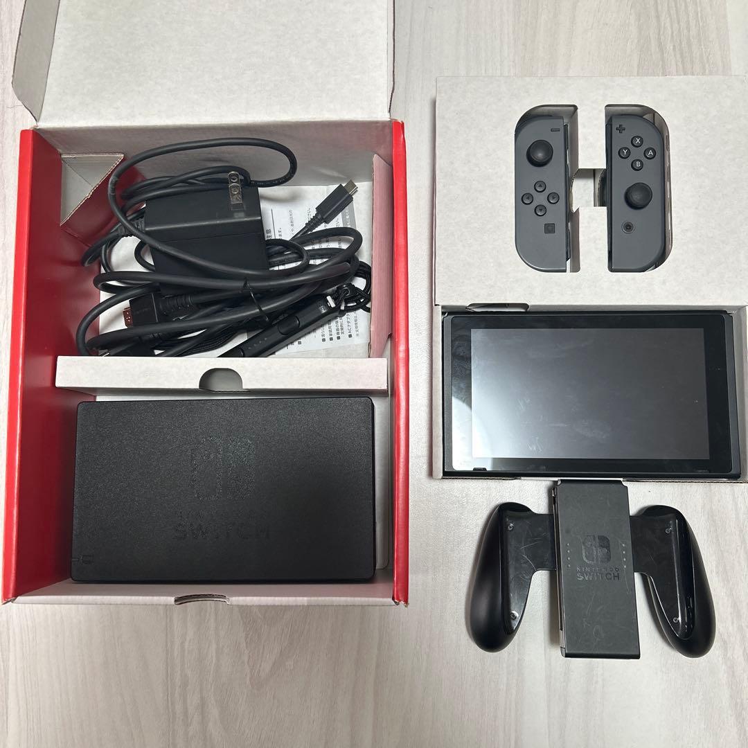 Nintendo Switch グレー本体セット　付属品付き