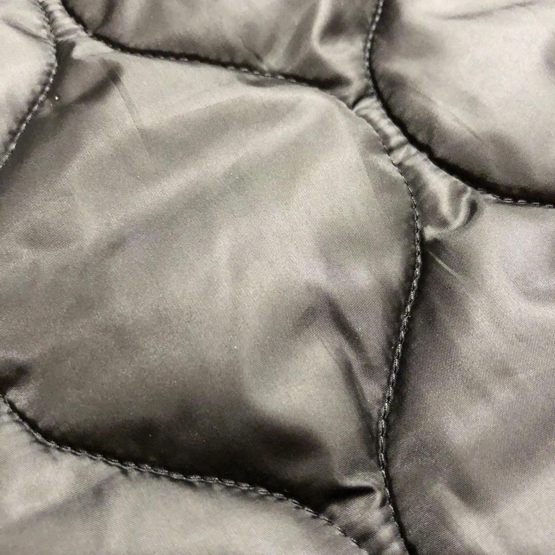 ヒステリックグラマー フードファー付き フライトジャケット アーム刺繍ロゴ付き