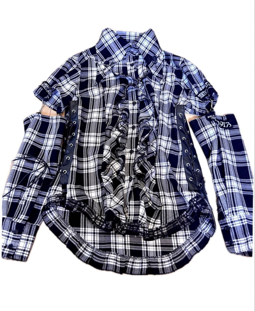 【本日限定価格】MADPUNKS 2wayシャツ y2k 平成 ゴスロリ パンク