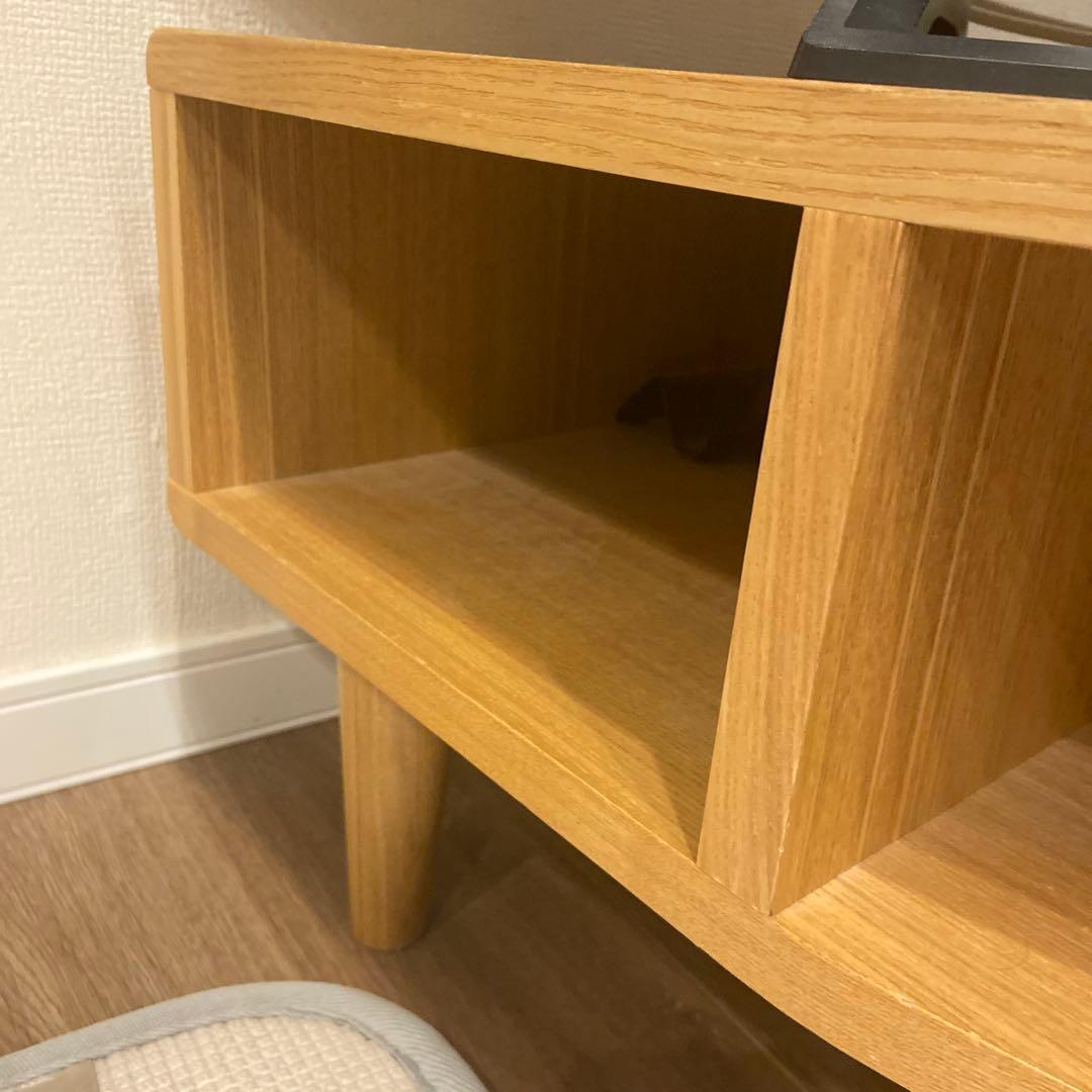 ベルメゾン　天然木の変形コーナーテレビボード テレビ台