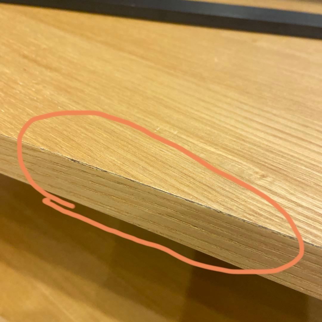 ベルメゾン　天然木の変形コーナーテレビボード テレビ台