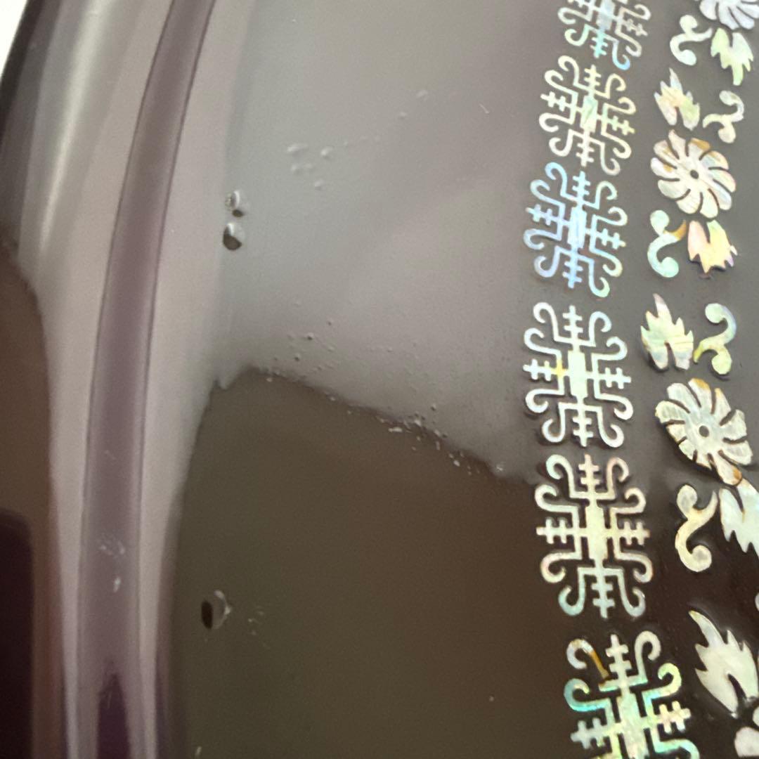 【美品】韓国伝統工芸 螺鈿細工 貝殻細工　ちゃぶ台　ローテーブル　座卓　折り畳み