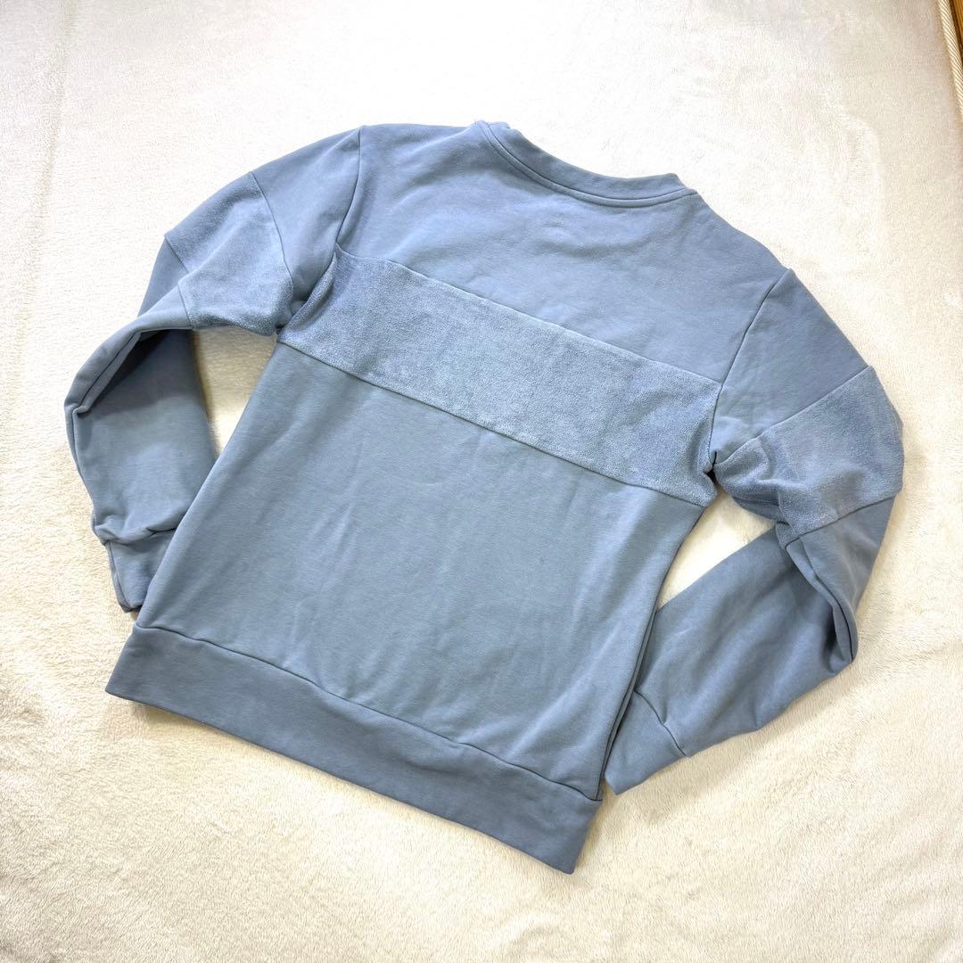 V12 刺繍ロゴ 高機能 裏起毛 ストレッチ長袖スウェット L レディース