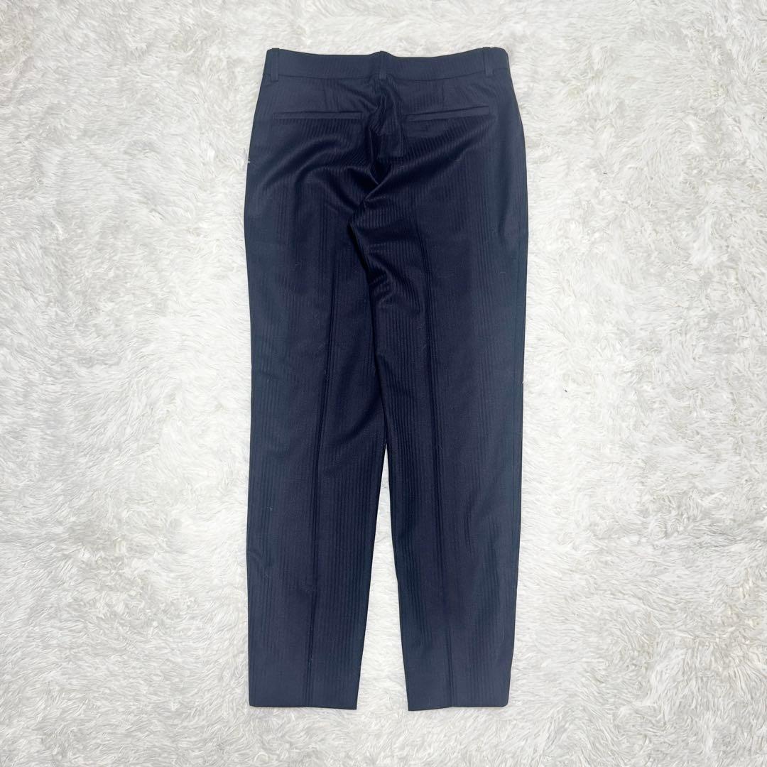 新品 UNTITLED ストライプパンツ スーツ セットアップ ネイビー ウール