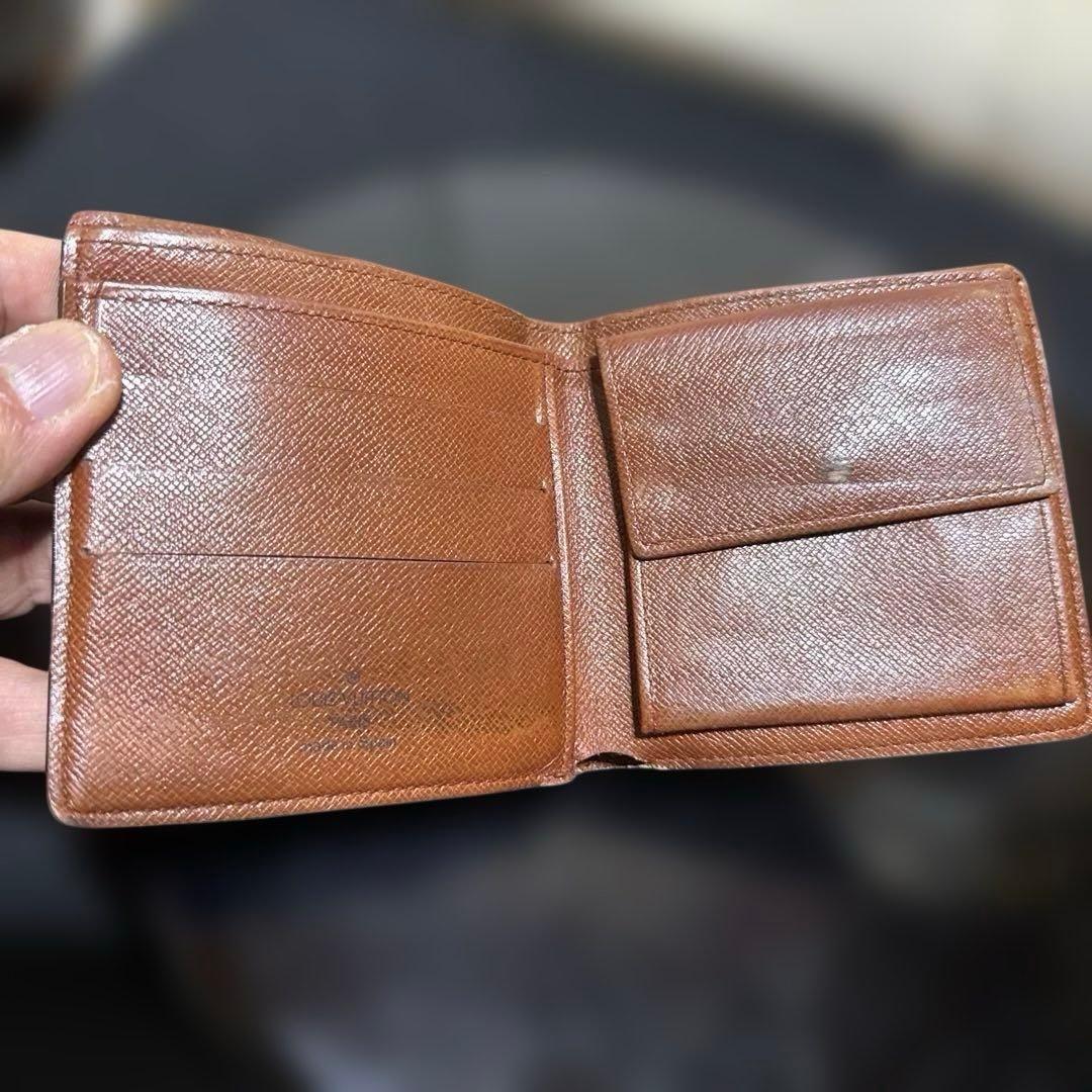③☆良品☆モノグラム♪マルコ☆2つ折り財布★ポケットあり