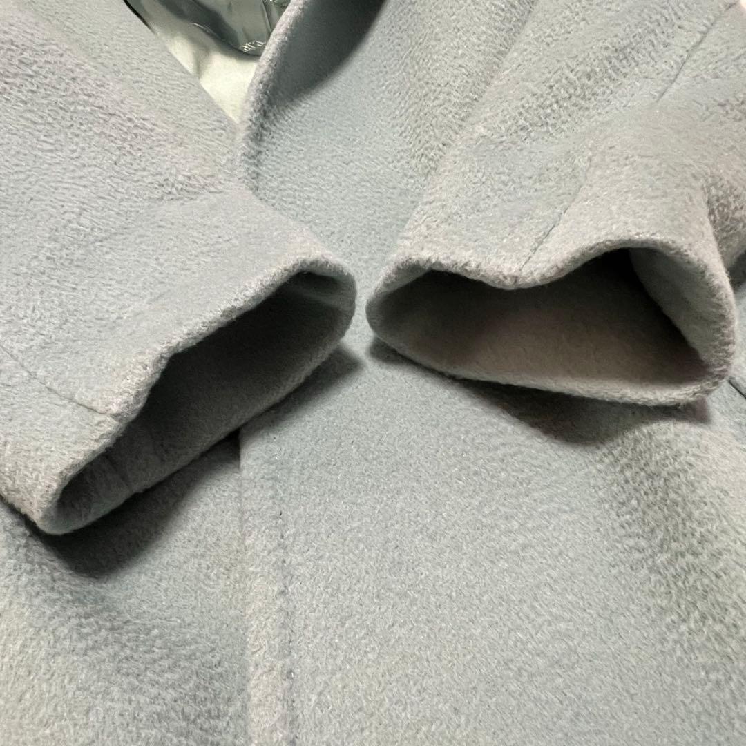 美品 マックスマーラ 白タグ リアルト ベルテットコート Aライン キャメルヘア