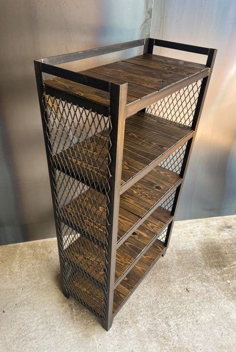 アイアンラック［C］シェルフ［高さ120㎝］洋服棚　植物棚　アイアン家具