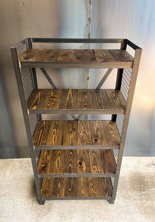 アイアンラック［C］シェルフ［高さ120㎝］洋服棚　植物棚　アイアン家具