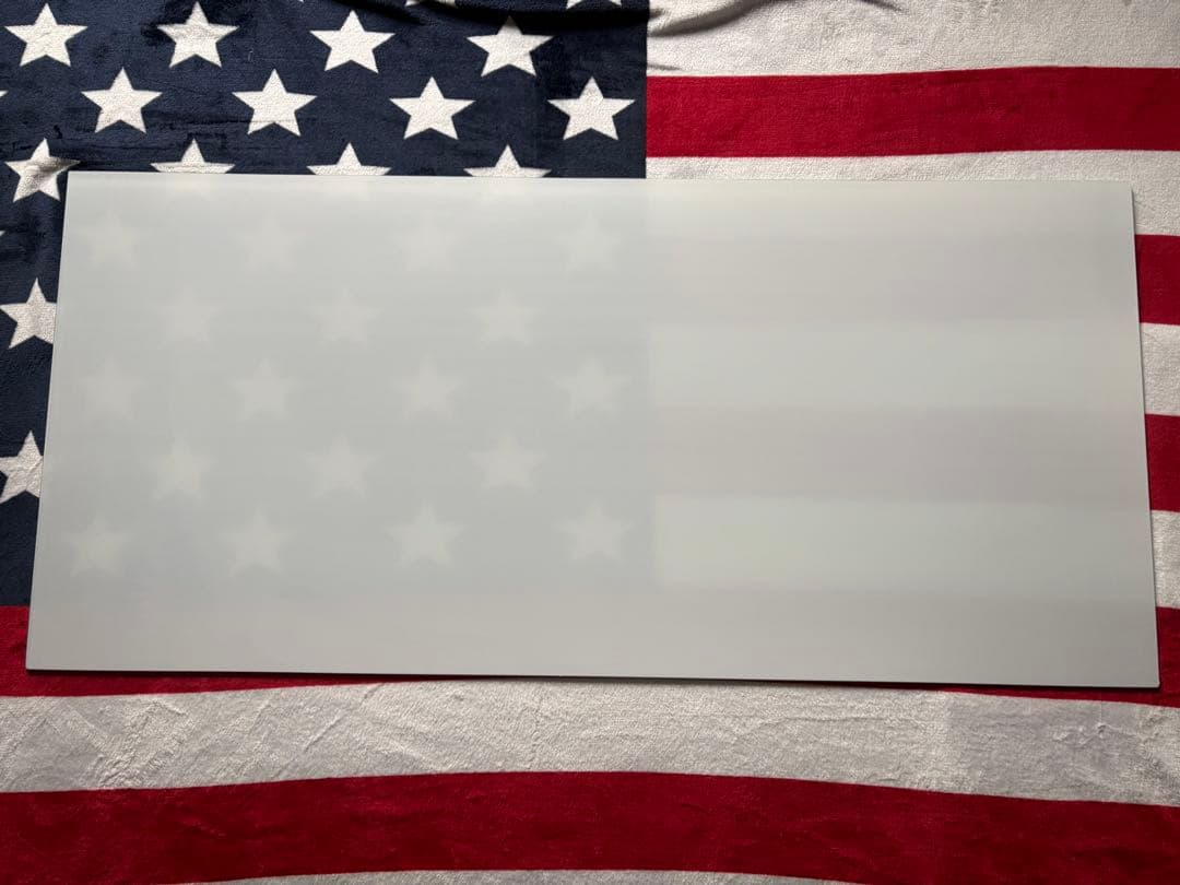 【Sierra 1200 GL】LOWYAガラス天板ラック付きデスク ホワイト