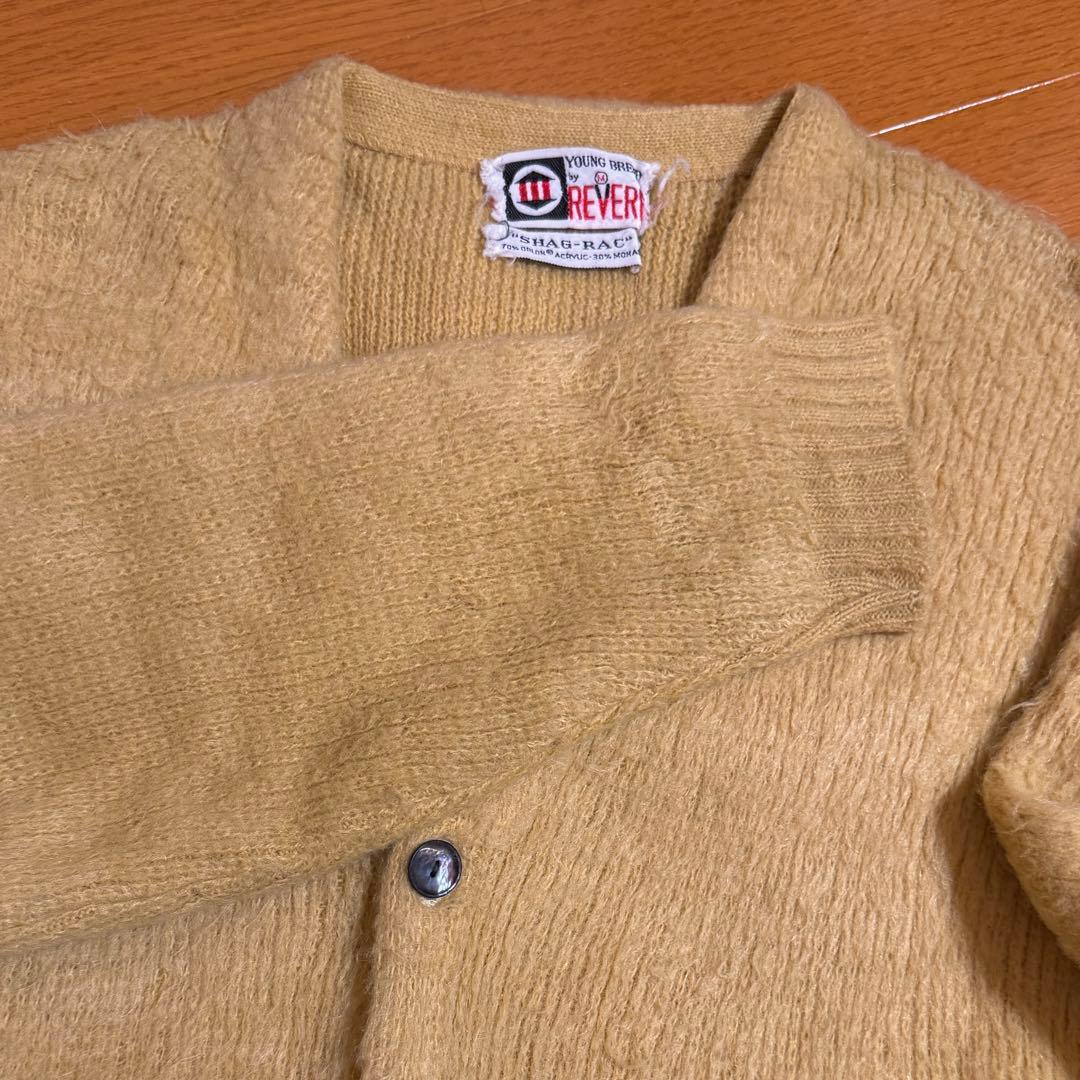 あ*こ様 60s ビンテージ REVERE モヘアカーディガン ポケ付き M