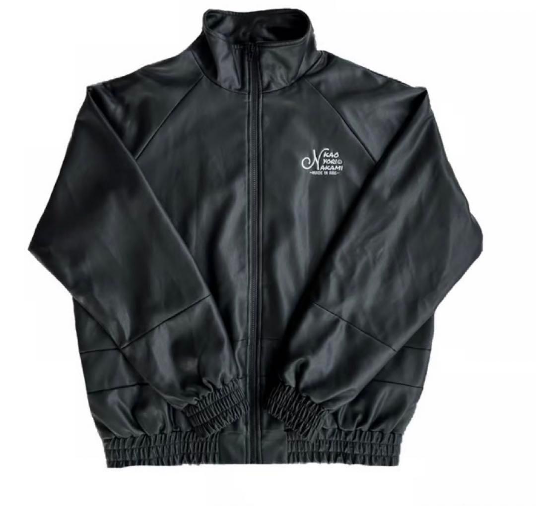 ジャケット・アウター kaoyorinakami logo leather like jacket