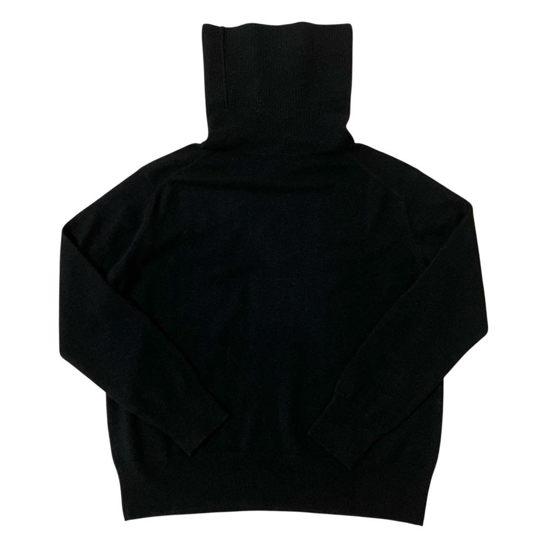 ユニクロ　カシミヤ100% オフタートル　ブラック　XL