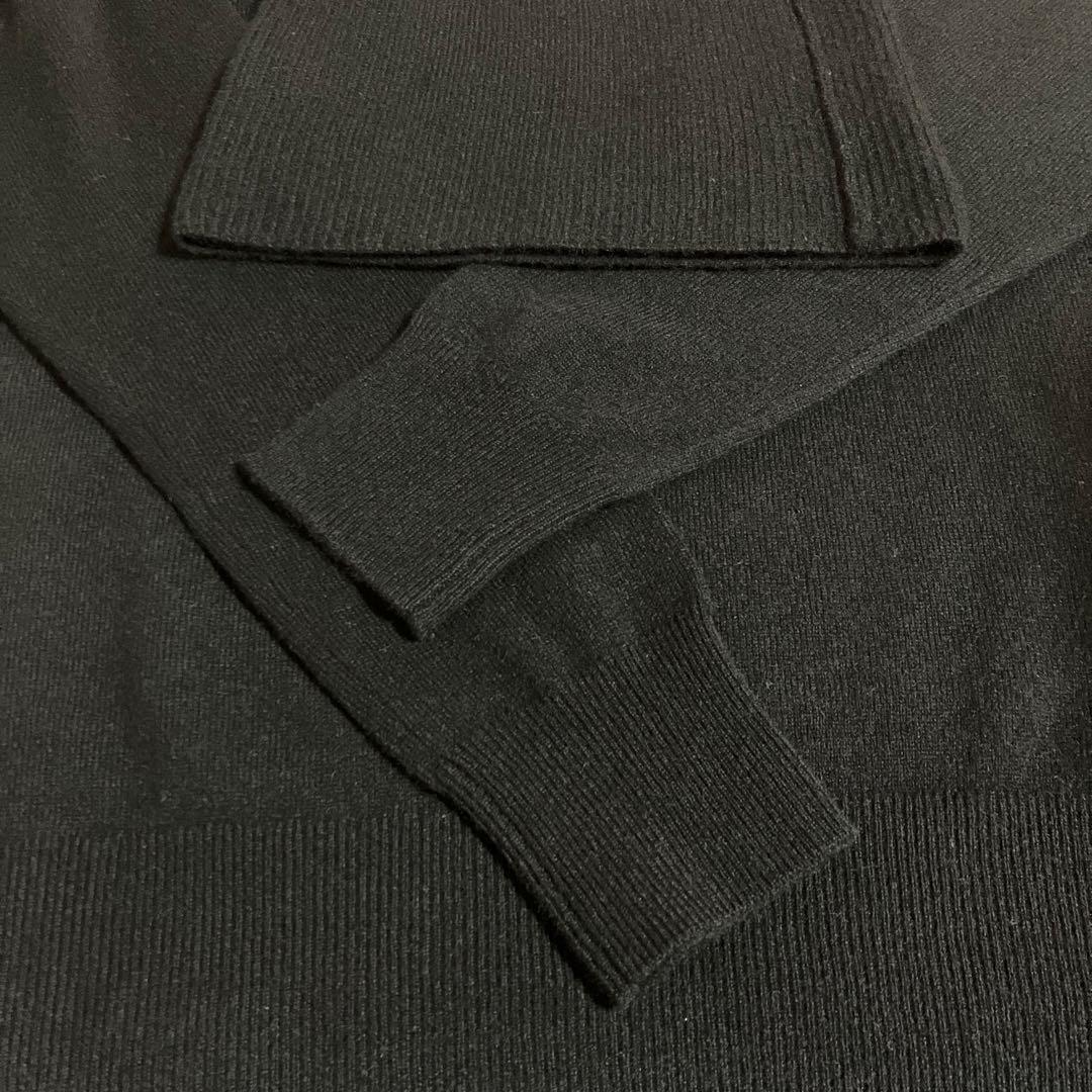 ユニクロ　カシミヤ100% オフタートル　ブラック　XL