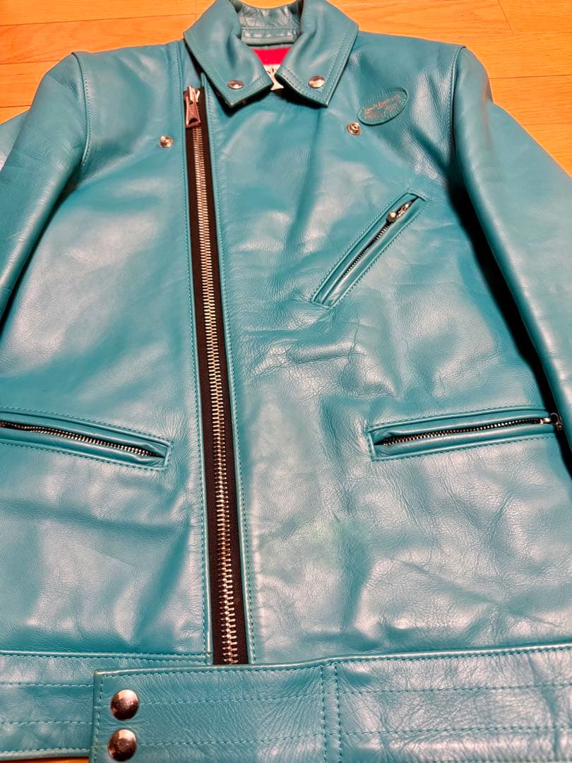 S*t様 ルイスレザー サイクロン ターコイズ 34TF ホースハイド